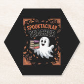 Spooktacular Lehrerin Halloween T - Shirt Untersetzer (Vorderseite)