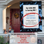 Spooktacular Little Bom Halloween 1. Geburtstag Einladung