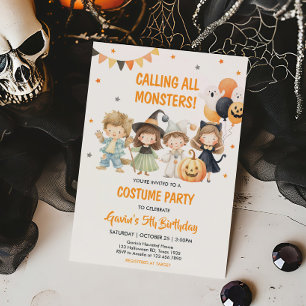 Spooktacular Monsters Halloween Einladung