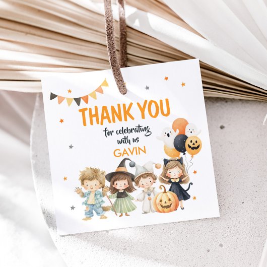 Spooktacular Monsters Halloween Geschenkanhänger