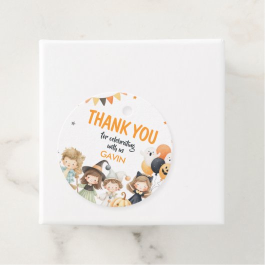 Spooktacular Monsters Halloween Geschenkanhänger (Beispiel)