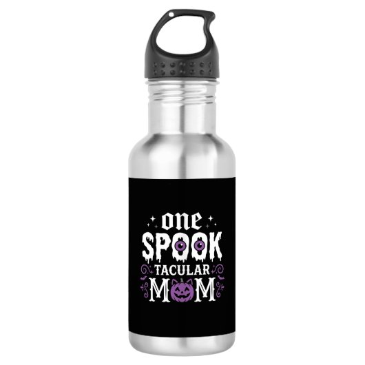 Spooktacular-Mutter-Halloween-Design_1 Edelstahlflasche (Vorderseite)