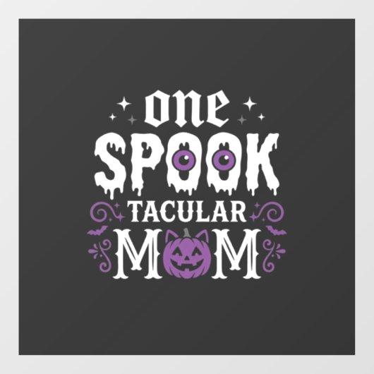 Spooktacular-Mutter-Halloween-Design_1 Fensteraufkleber (Blatt)