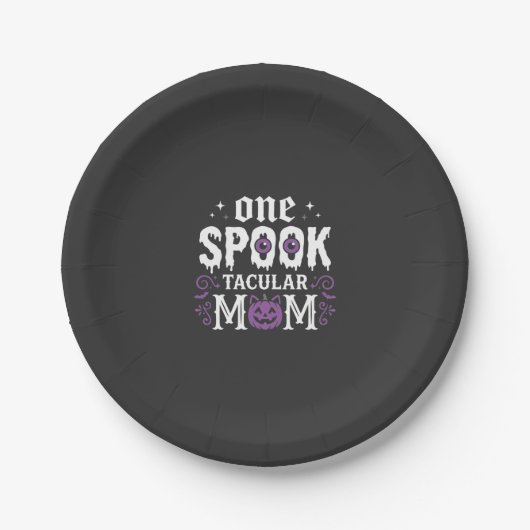 Spooktacular-Mutter-Halloween-Design_1 Pappteller (Vorderseite)