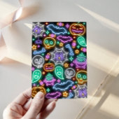 Spooktacular Neon Halloween Invitation Einladung