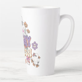 Spooktacular Niedlich Ghost Bunte Blume Halloween Milchtasse