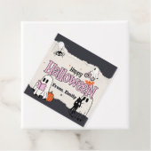 Spooktacular niedlich rosa Halloween-Party Einladu Geschenkanhänger (Beispiel)