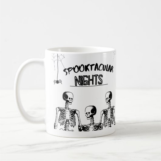 Spooktacular Nights Frohe Halloween Sonnenschädel Kaffeetasse (Links)