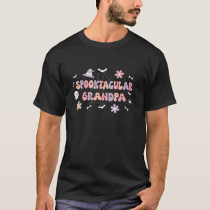 Spooktacular Opa Birthday Girl Niedlich Ghost Hall T-Shirt