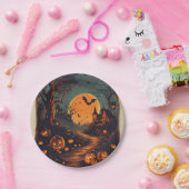 "Spooktacular paper plate for Halloween" Pappteller (Party)