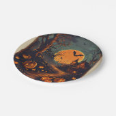 "Spooktacular paper plate for Halloween" Pappteller (Schrägansicht)