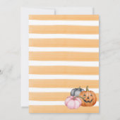 Spooktacular Party Erste Geburtstagsdusche Einladung (Rückseite)