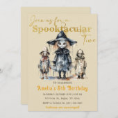 Spooktacular Party Halloween Einladung (Vorne/Hinten)