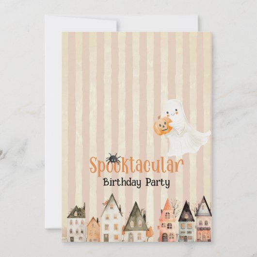 Spooktacular Party Halloween Einladung (Rückseite)