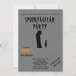 Spooktacular Party Halloween Geist und Kind Einladung