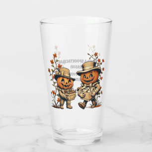 Spooktacular Pumpkin Pals Halloween Glas