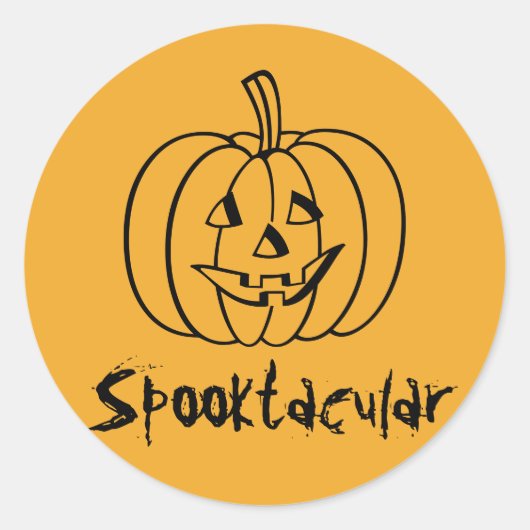 Spooktacular Pumpkin Stickers von RoseWriters (Vorderseite)