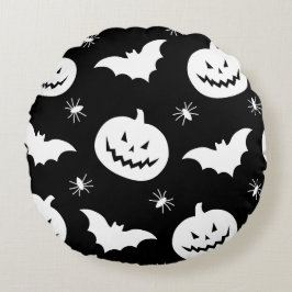 Spooktacular Round Halloween Pillow! Rundes Kissen