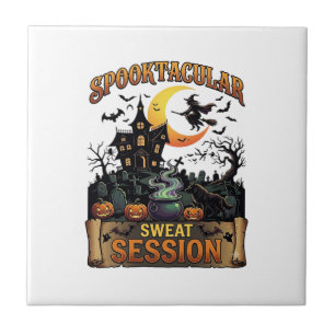 Spooktacular Schweiß-Session Spukhaus Hexe Cau Fliese