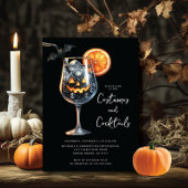 Spooktacular Sips Cocktail Halloween-Party Einladung