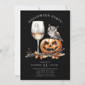 Spooktacular Sips Halloween-Party Einladung (Vorderseite)