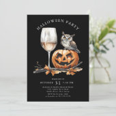 Spooktacular Sips Halloween-Party Einladung (Stehend Vorderseite)