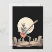 Spooktacular Skeleton Halloween-Party Einladung (Rückseite)