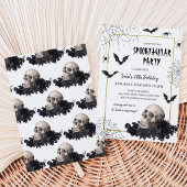 Spooktacular Skull Halloween Einladung