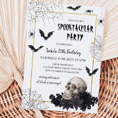 Spooktacular Skull Halloween Einladung