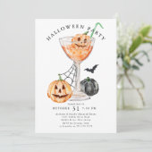 Spooktacular Soiree Halloween-Party Einladung (Stehend Vorderseite)