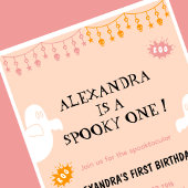 Spooktacular Spookie ein Halloween 1. Geburtstag Einladung