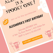 Spooktacular Spookie ein Halloween 1. Geburtstag Einladung