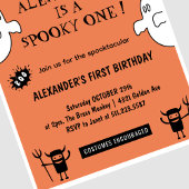 Spooktacular Spookular ein Halloween 1. Geburtstag Einladung