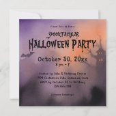 Spooktacular Spookular Night Halloween-Party Einladung (Vorderseite)