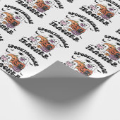 Spooktacular Teacher Halloween Geschenkpapier (Ecke)
