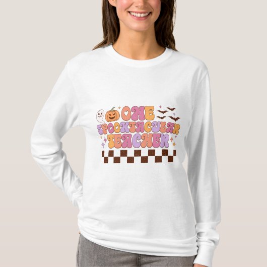 Spooktacular Teacher Halloween Long Sleeve T-Shirt (Vorderseite)