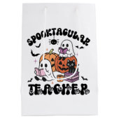 Spooktacular Teacher Halloween Mittlere Geschenktüte (Rückseite)