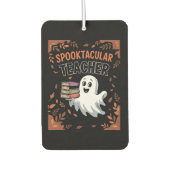 Spooktacular Teacher Halloween T-shirt Autolufterfrischer (Vorderseite)