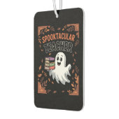 Spooktacular Teacher Halloween T-shirt Autolufterfrischer (Links)