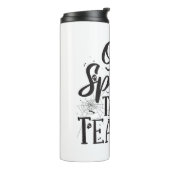 Spooktacular Teacher - Witziger Lehrer Halloween Thermosbecher (Nach links gedreht)