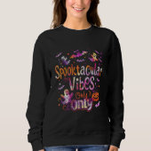 Spooktacular Vibes Only | ExDesigner | Halloween Sweatshirt (Vorderseite)