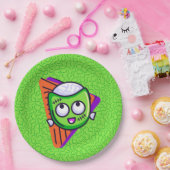 Spooktacular Zombie Halloween Plates - Green Pappteller (Party)