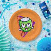 Spooktacular-Zombie-Halloween-Teller - Orange Pappteller (Party)