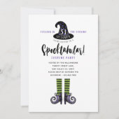 Spooktakular Wicked HexenHalloween-Kostüm-Party Einladung (Vorderseite)