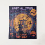 Spooktakuläre Nächte warten! Wandteppich (Vorderseite)