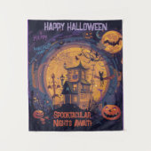 Spooktakuläre Nächte warten! Wandteppich (Vorderseite)