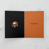 Spooktakuläre Skulls, 5" x 7" geklappte Grußkarte Karte (Innenseite)