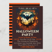 Spooktakuläres Halloween-Party Einladung (Vorne/Hinten)