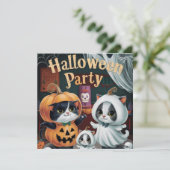 Spooktakuläres Halloween-Party Einladung (Stehend Vorderseite)