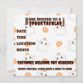 Spooktakuläres Halloween-Party Einladung (Rückseite)